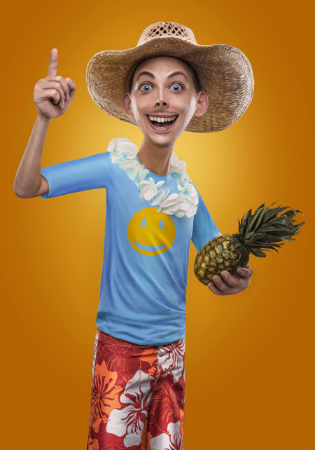 Photoshop CC 2019液化变形把照片转漫画成效（PS）课程